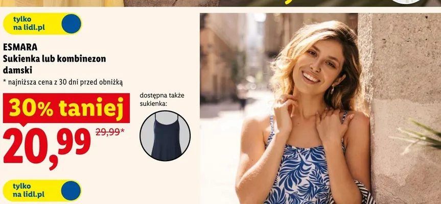 Kombinezon damski Esmara promocja w Lidl
