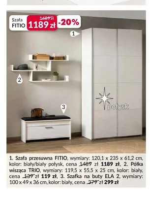 Szafa przesuwna Fitio promocja w Salony Agata