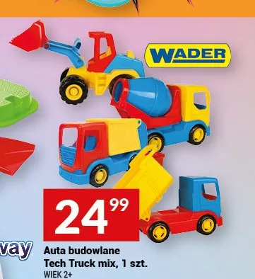 Auta budowlane Tech Truck mix Wader promocja w Twój Market