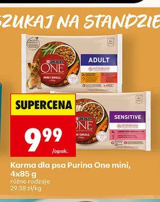 Karma dla psa Purina One mini promocja w Biedronka