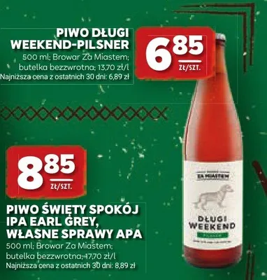 Piwo Za Miastem IPA Earl Grey promocja w Stokrotka