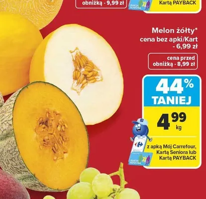 Melon żółty promocja w Carrefour