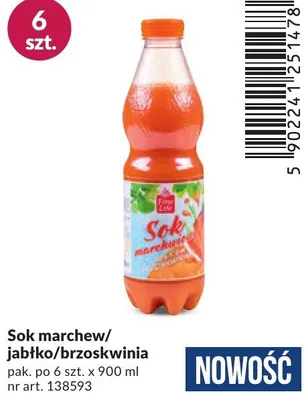 Sok marchew/jabłko/brzoskwinia promocja w Makro