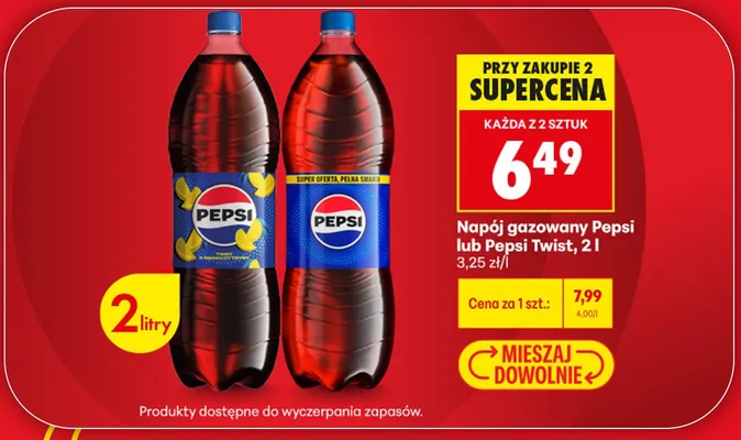 Napój gazowany Pepsi Twist promocja w Biedronka