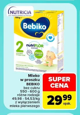 Mleko w proszku Bebiko promocja w Carrefour Market