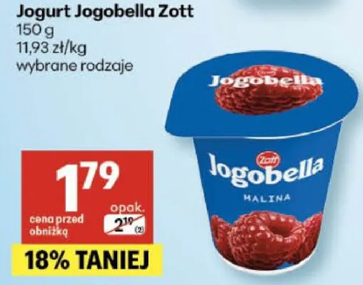 Jogurt Jogobella Zott promocja w Delikatesy Centrum