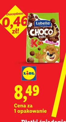 Płatki śniadaniowe Choco Kulki Lubella Kubuś promocja w Lidl