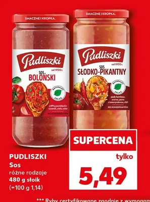 Sos boloński Pudliszki promocja w Kaufland