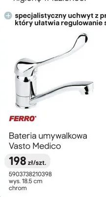 Bateria umywalkowa Ferro Vasto Medico promocja w Castorama