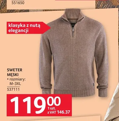 Sweter męski promocja w Selgros