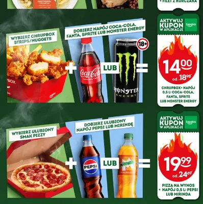 Chrupbox + napój Coca-Cola, Fanta, Sprite lub Monster Energy promocja w Żabka
