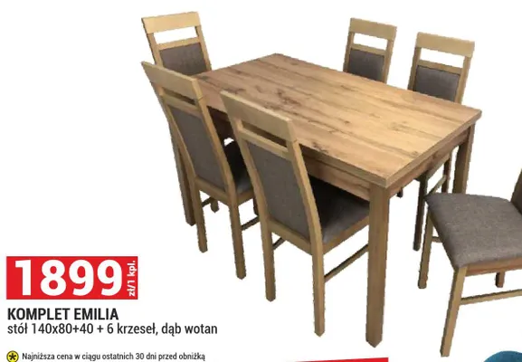 Komplet Emilia promocja w Merkury Market