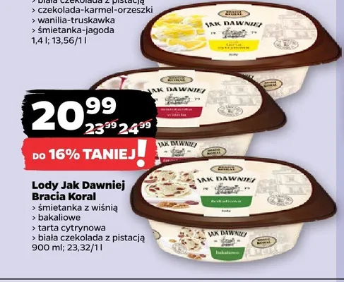 Lody bakaliowe promocja w Netto