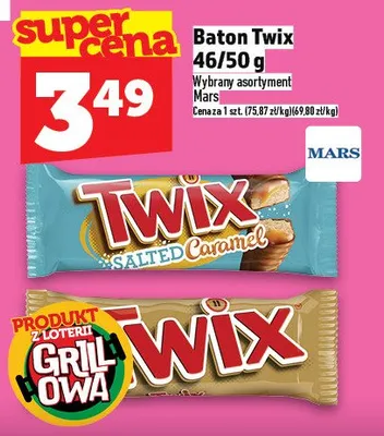 Baton Twix Mars wybrany asortyment promocja w TOPAZ