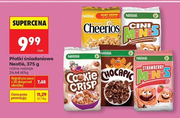 Płatki śniadaniowe Cheerios miodowe promocja w Biedronka