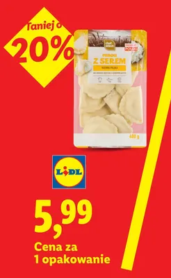 Pierogi z serem Chef Select promocja w Lidl
