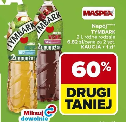 Napój Tymbark Jabłko Mięta promocja w Carrefour Market