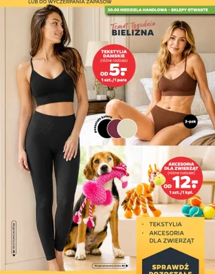 Tekstylia damskie promocja w Netto
