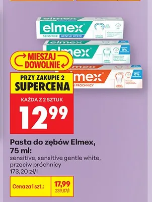 Pasta do zębów Elmex Przeciw Próchnicy promocja w Biedronka