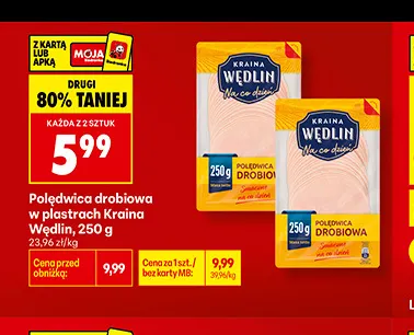 Polędwica drobiowa w plastrach Kraina Wędlin promocja w Biedronka
