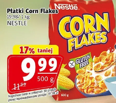 Płatki Corn Flakes Nestle promocja w Prim Market