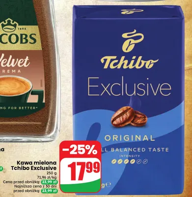 Kawa mielona Tchibo Exclusive promocja w Dino