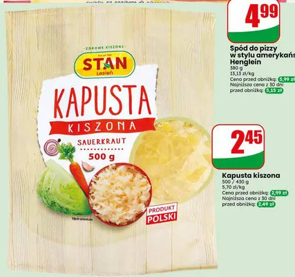 Kapusta kiszona Stan promocja w Dino