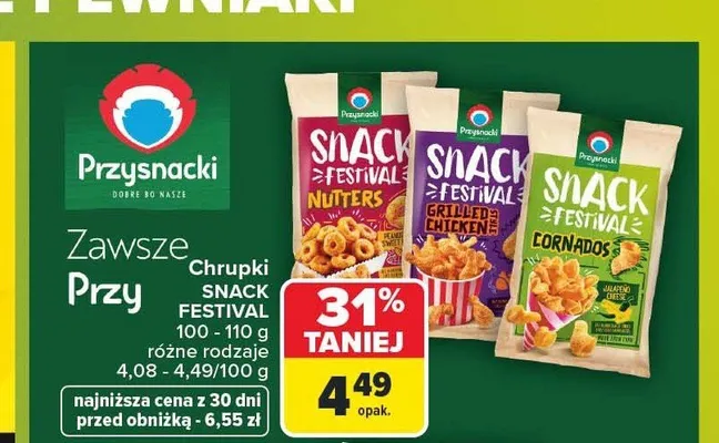 Chrupki Przysnacki Snack Festival Nutters promocja w Carrefour Market