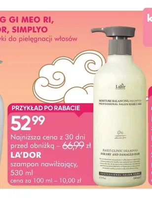 Szampon nawilżający La'dor promocja w Super-Pharm