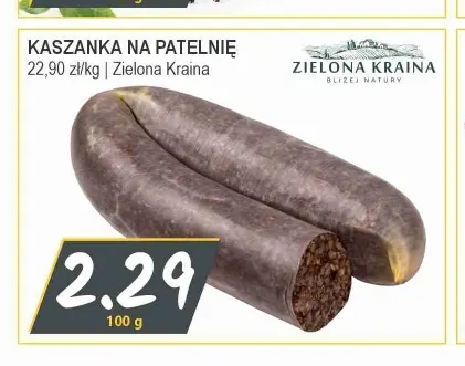Kaszanka na patelnię Zielona Kraina promocja w Słoneczko