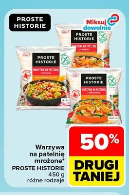 Warzywa na patelnię mrożone Proste Historie promocja w Carrefour