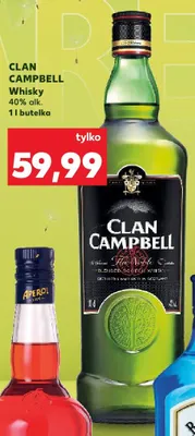 Whisky Clan Campbell 40% alk. promocja w Kaufland
