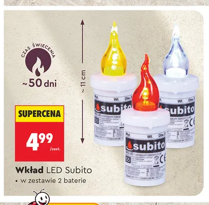 Wkład LED Subito promocja w Biedronka