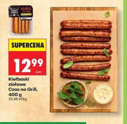 Kiełbaski ziołowe Czas na Grill promocja w Biedronka
