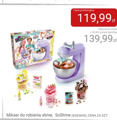 Mikser do robienia slime SoSlime promocja w Smyk