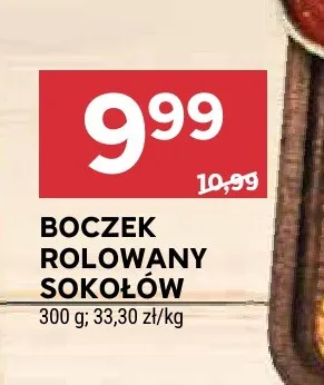 Boczek rolowany Sokołów promocja w Stokrotka