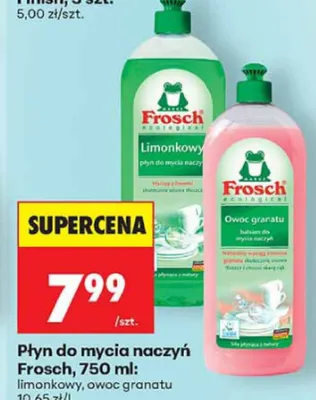 Płyn do mycia naczyń Frosch owoc granatu promocja w Biedronka