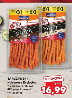 Kabanosy Exclusive Tarczyński Wieprzowe promocja w Kaufland