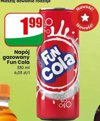 Napój gazowany Fun Cola promocja w Dino