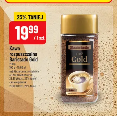 Kawa rozpuszczalna Baristado Gold promocja w POLOmarket