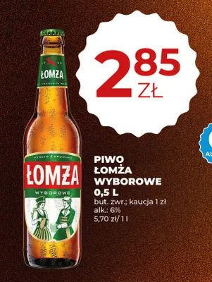 Piwo Łomża Wyborowe promocja w Duży Ben