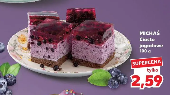 Ciasto jagodowe Michaś promocja w Kaufland