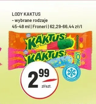 Lody Kaktus promocja w Sedal