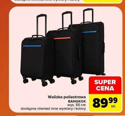Walizka poliestrowa Bangkok promocja w Carrefour