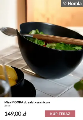 Misa Mooka do sałat ceramiczna 24 cm Homla promocja w Homla