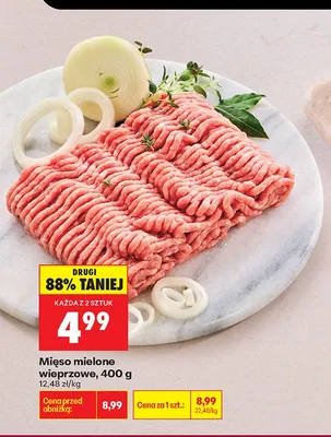 Mięso mielone wieprzowe promocja w Biedronka