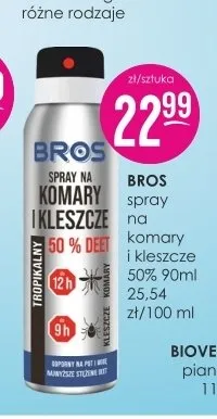 Spray na komary i kleszcze Bros 50% DEET promocja w Drogerie Jasmin