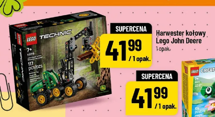Klocki LEGO Harwester kołowy John Deere promocja w POLOmarket
