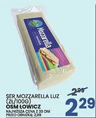 Ser Mozzarella luz OSM Łowicz promocja w Wafelek