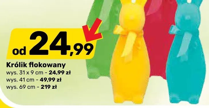Królik flokowany promocja w Bricomarche